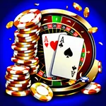 Biểu tượng chip casino và quân bài, minh họa trò chơi casino trực tuyến trên ứng dụng clb88