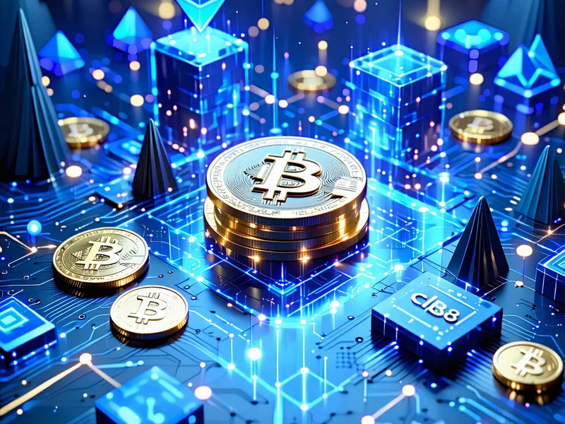 Biểu tượng tiền điện tử và blockchain tích hợp vào nền tảng cờ bạc trực tuyến của clb88, thể hiện giao dịch an toàn