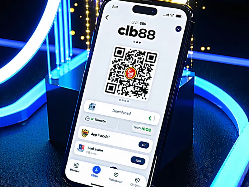 Hình ảnh ứng dụng clb88 trên điện thoại di động hiển thị giao diện cá cược bóng đá