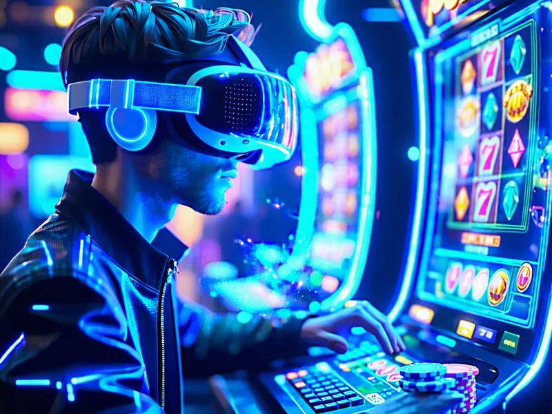 Hình ảnh công nghệ tương lai trong cá cược, với VR và AI, thể hiện tầm nhìn tiên phong của clb88