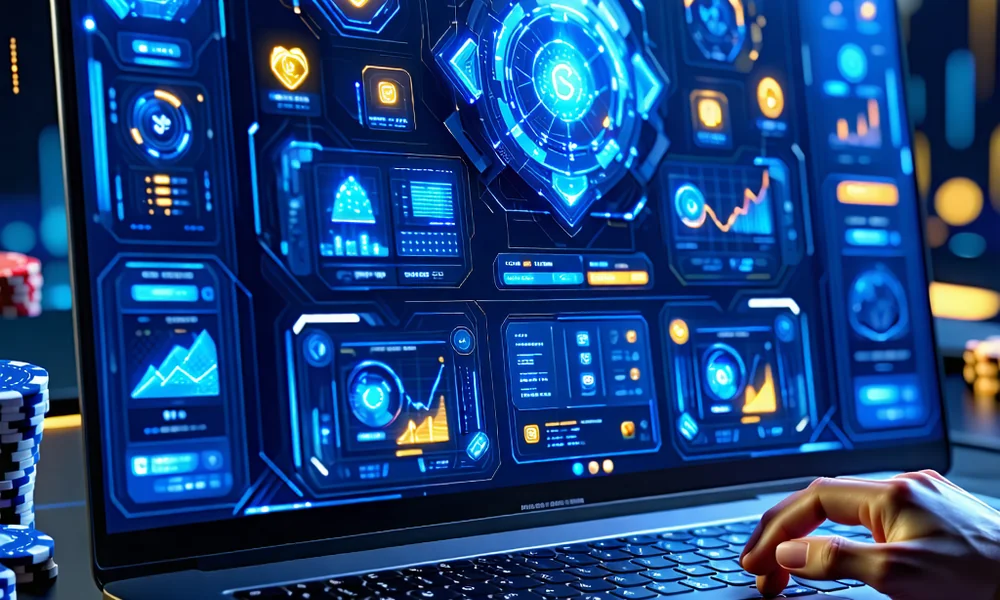 Hình ảnh thể hiện tầm nhìn công nghệ và đổi mới của clb88, 88clb.com, 88clb88 với các yếu tố như AI, blockchain và trải nghiệm người dùng