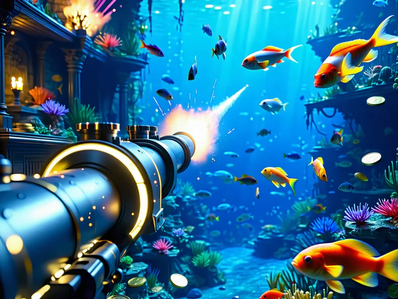 Hình ảnh minh họa game Bắn Cá tại CLB88 với đại dương xanh thẳm và các loài cá đầy màu sắc