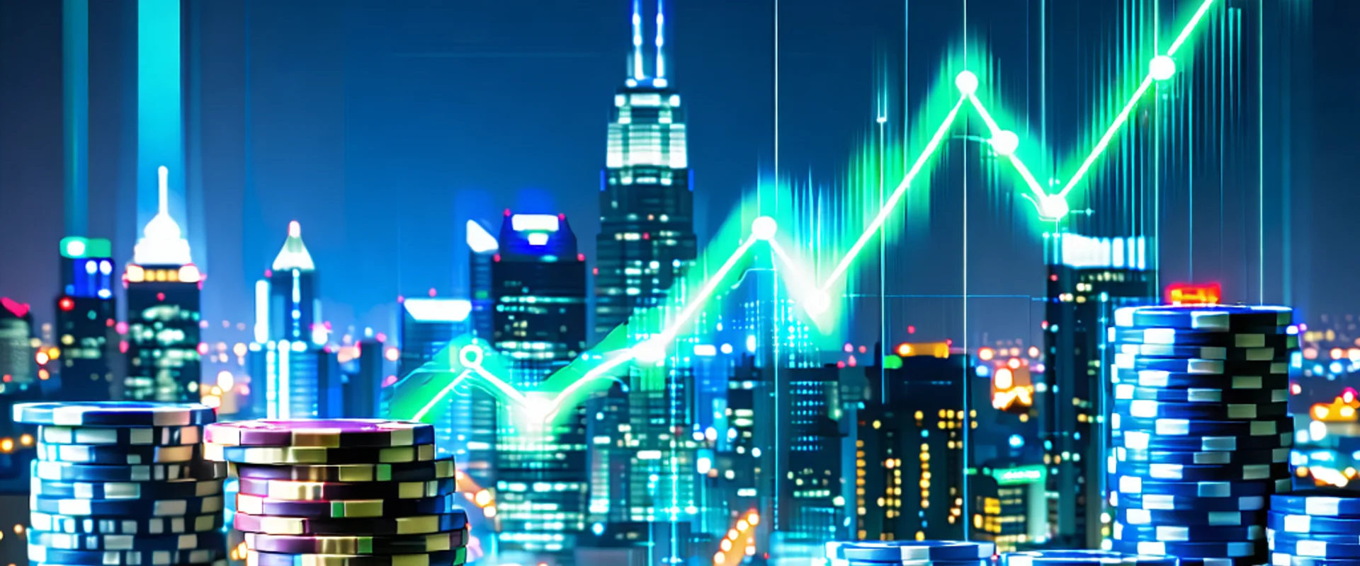 Hình ảnh tổng quan về xu hướng ngành cờ bạc trực tuyến, thể hiện sự đổi mới và công nghệ tại clb88