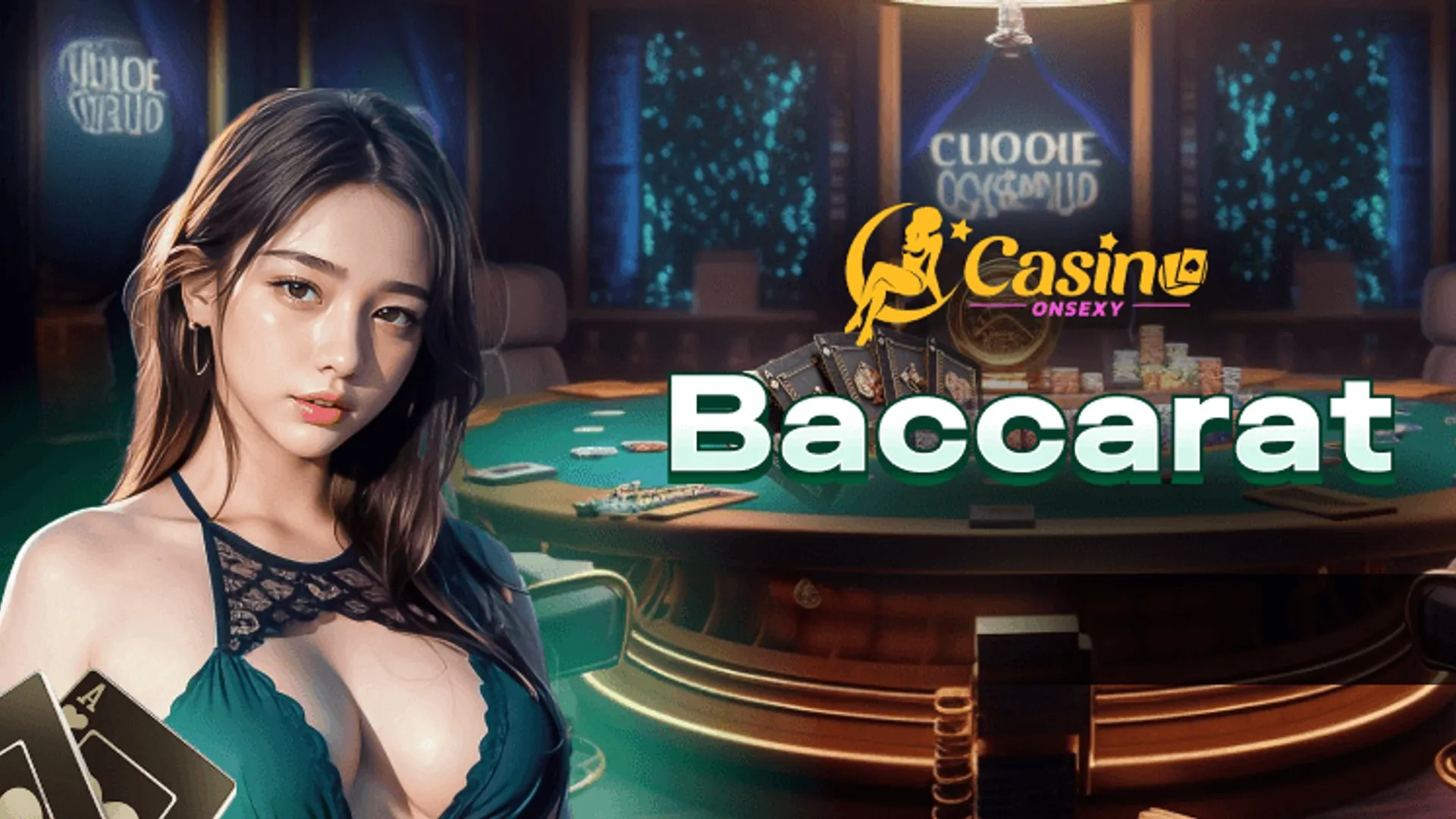 Bàn Baccarat trực tiếp sang trọng với người chia bài và người chơi