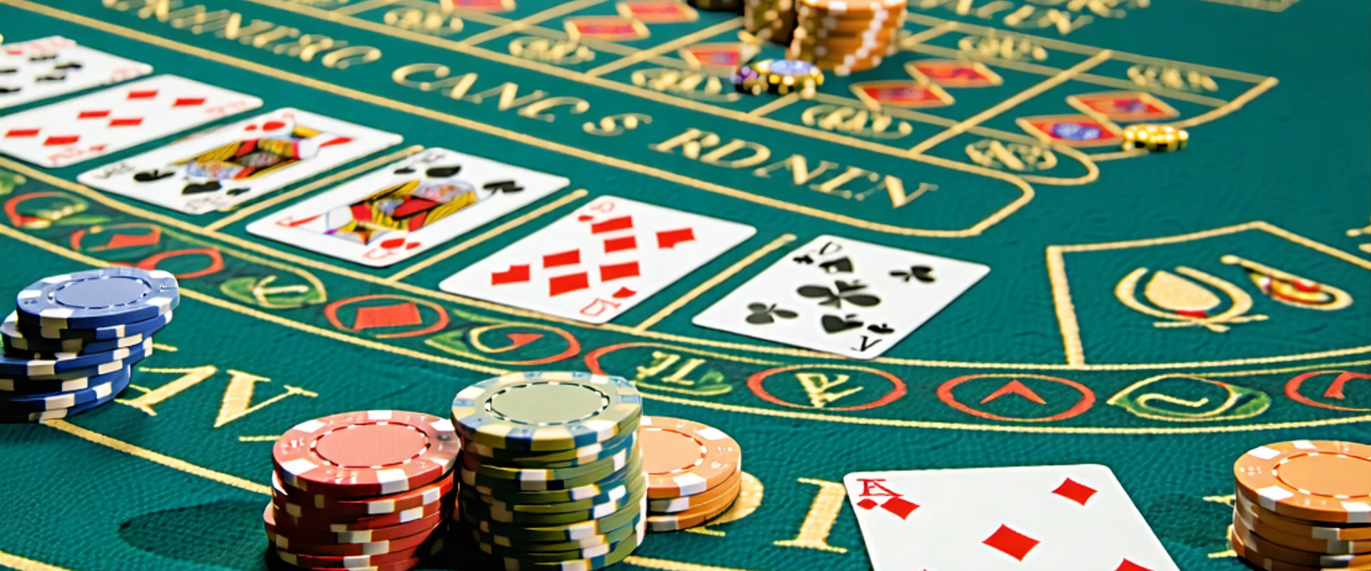 Hình ảnh bàn Baccarat sang trọng tại clb88 với các lá bài và chip cược