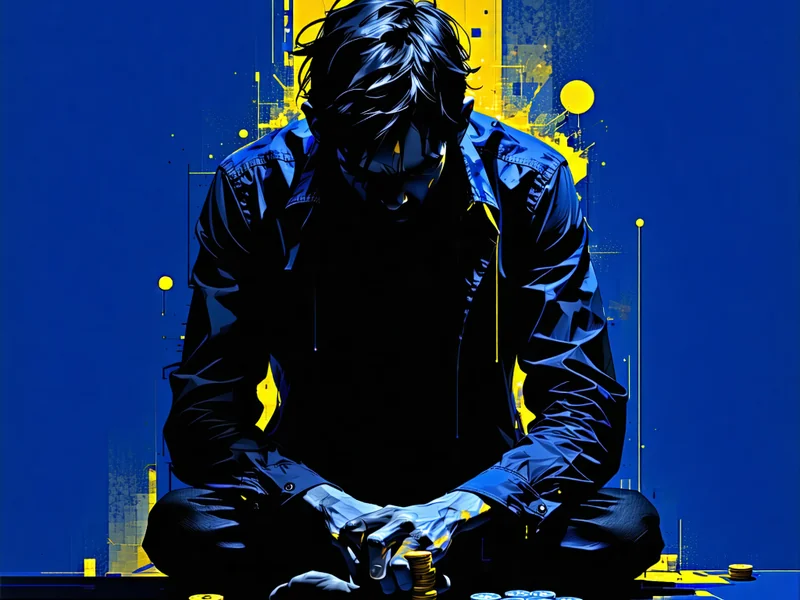 Hình ảnh minh họa các dấu hiệu cá cược có vấn đề với người đang lo lắng hoặc căng thẳng