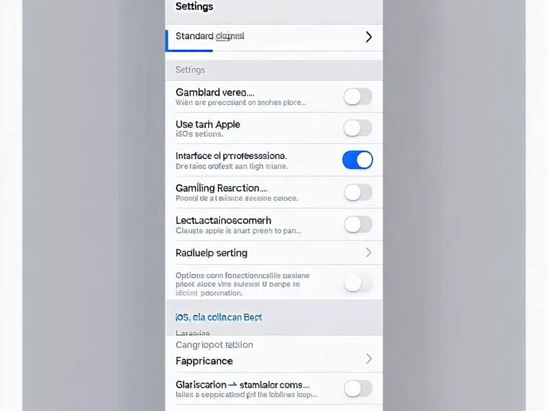Ảnh chụp màn hình cài đặt iOS hiển thị mục Cài đặt chung